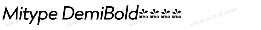 Mitype DemiBold字体转换